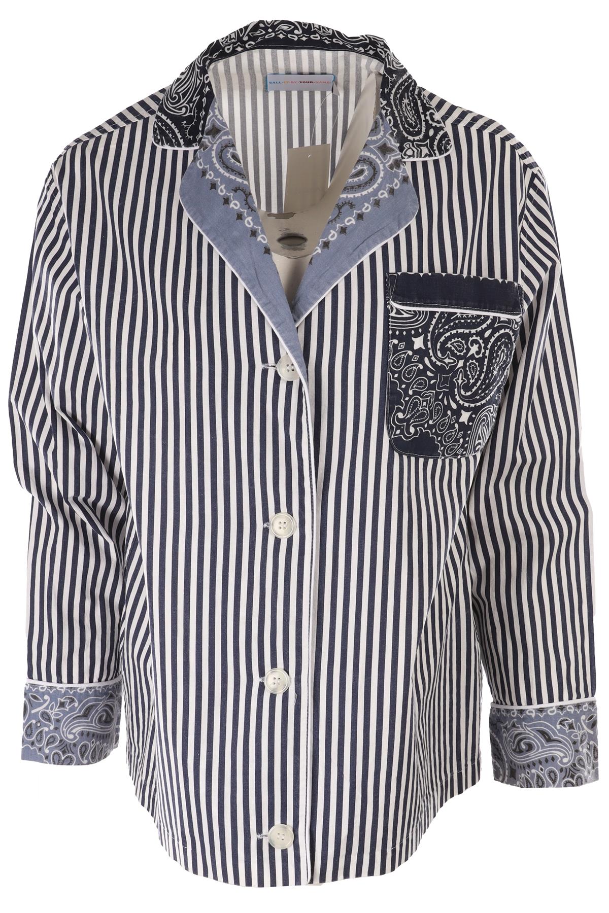 CALL IT BY YOUR NAME NAVY COTTON SHIRT MEDIUM