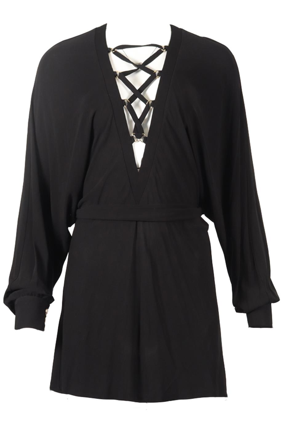 BALMAIN JERSEY MINI DRESS FR 36 UK 8