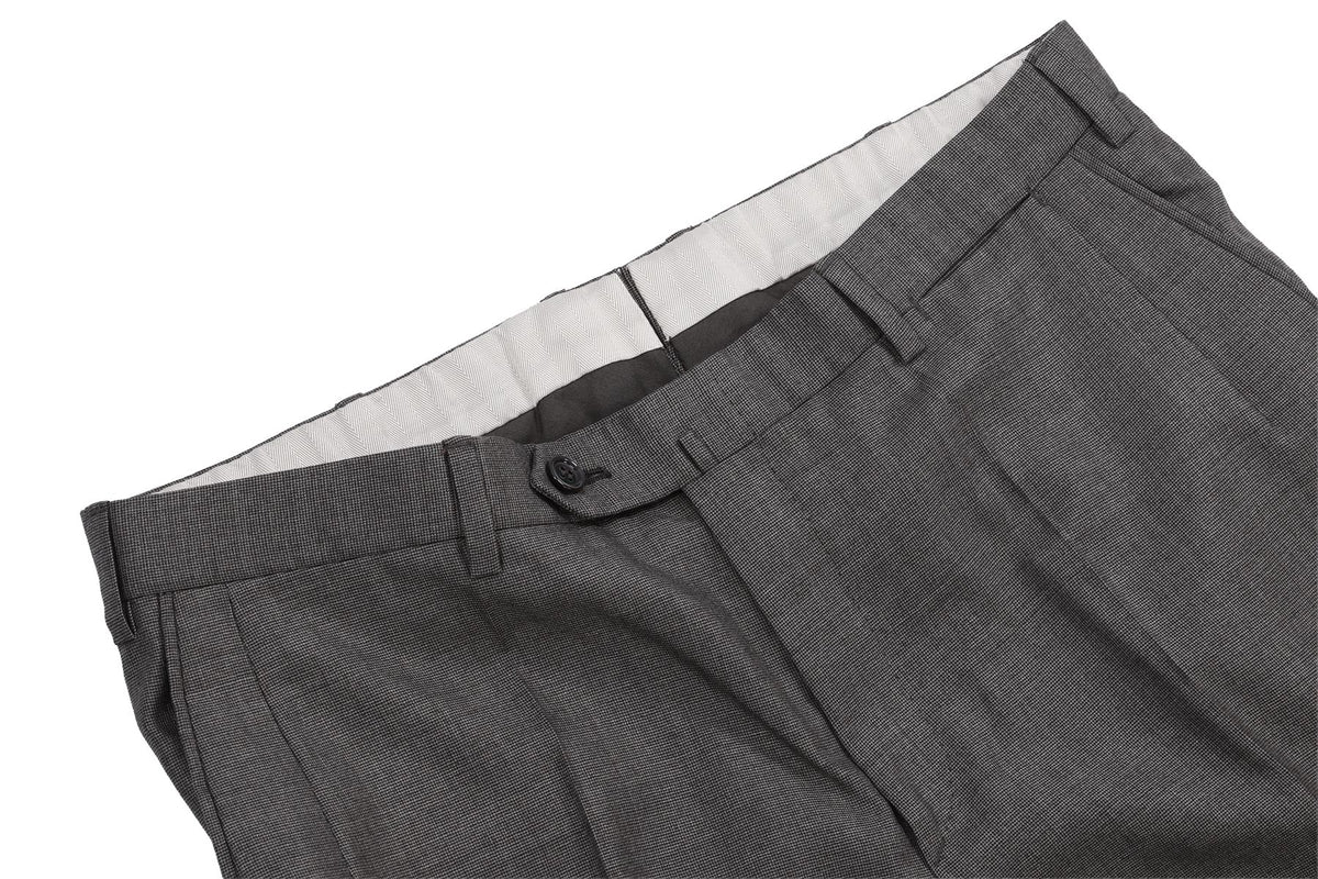 BRIONI GREY WOOL PANTS W34