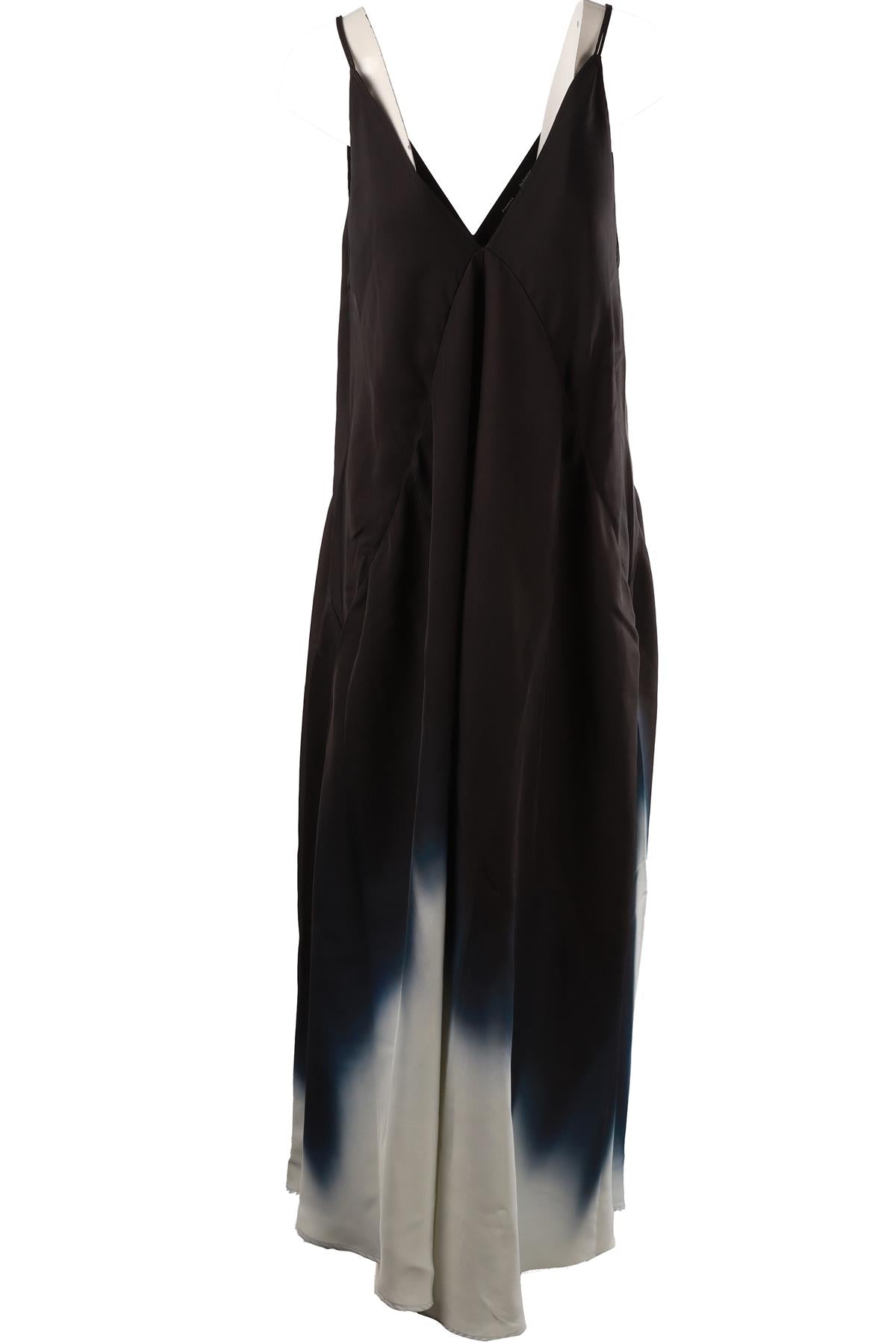 BLUE TWILL MAXI DRESS