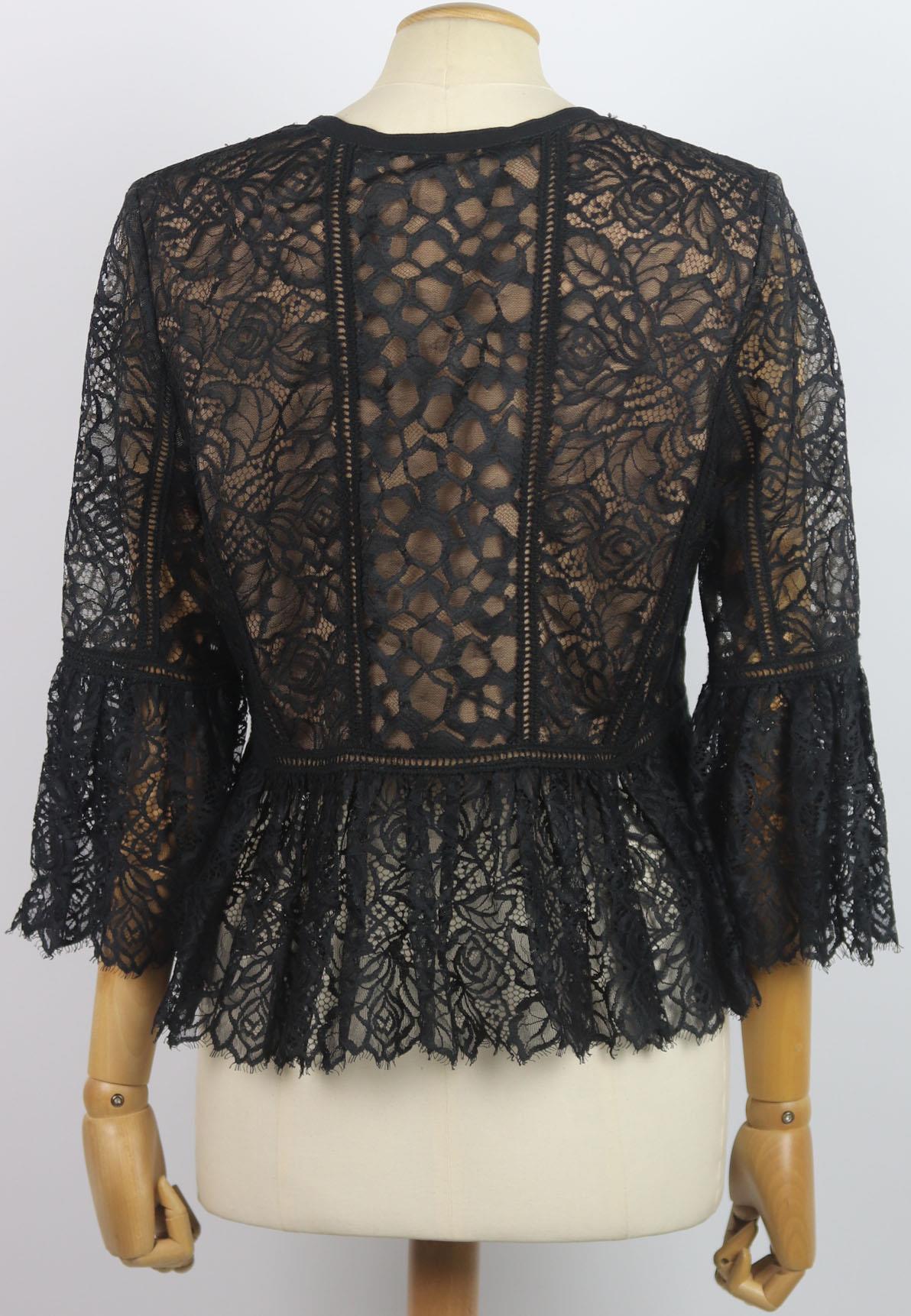 ELIE SAAB LACE PEPLUM JACKET IT 40 UK 8