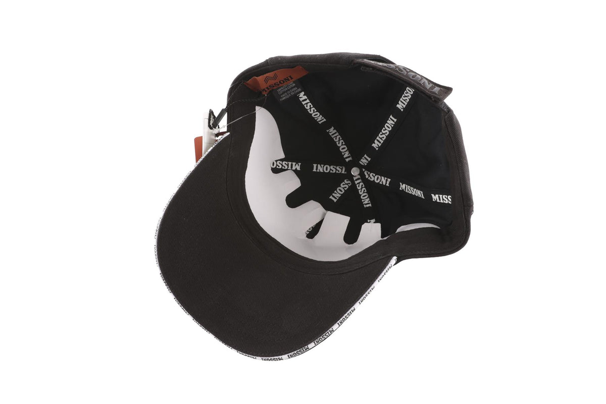 MISSONI BLACK COTTON BASEBALL CAP