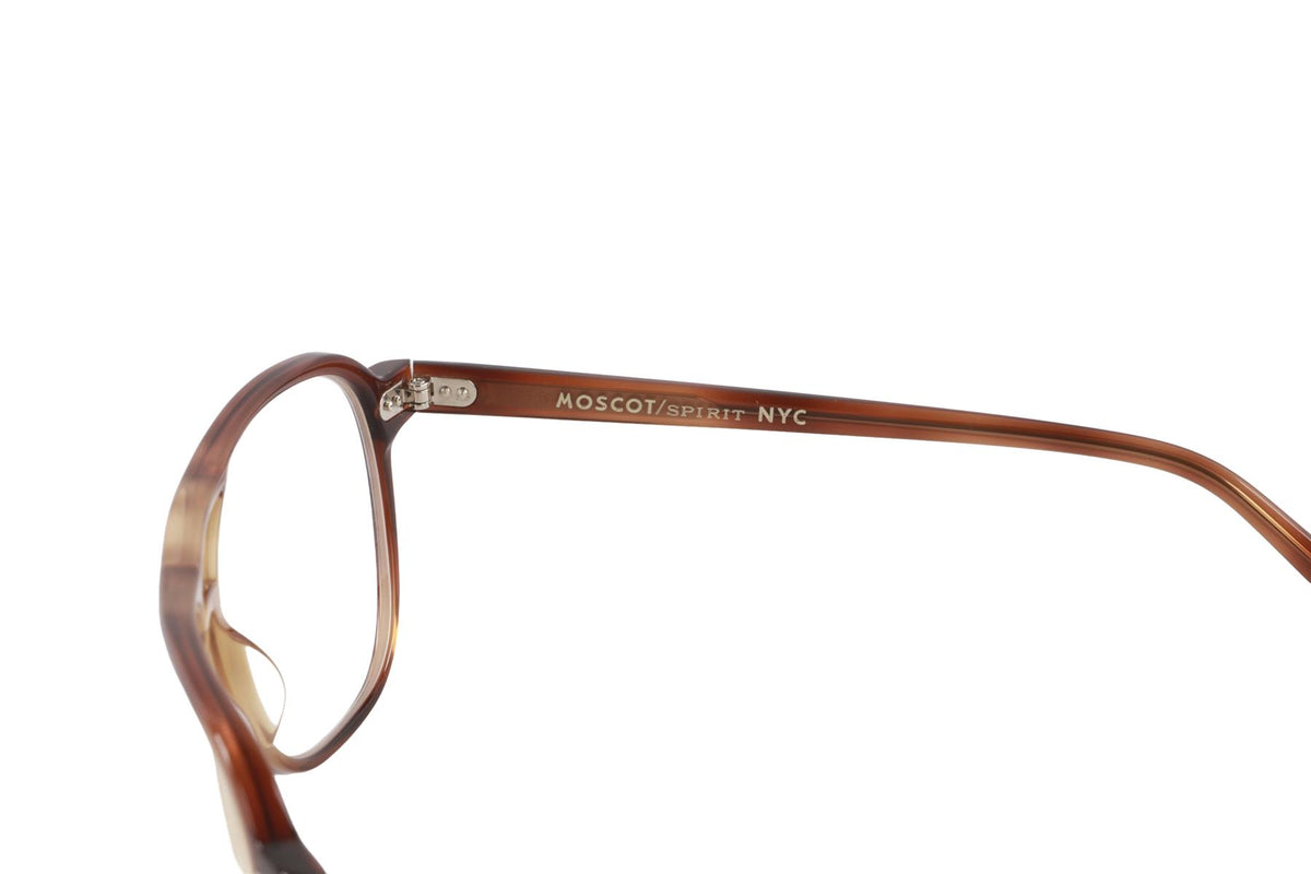 MOSCOT BROWN PILOT STYLE ACETATE GLASSES