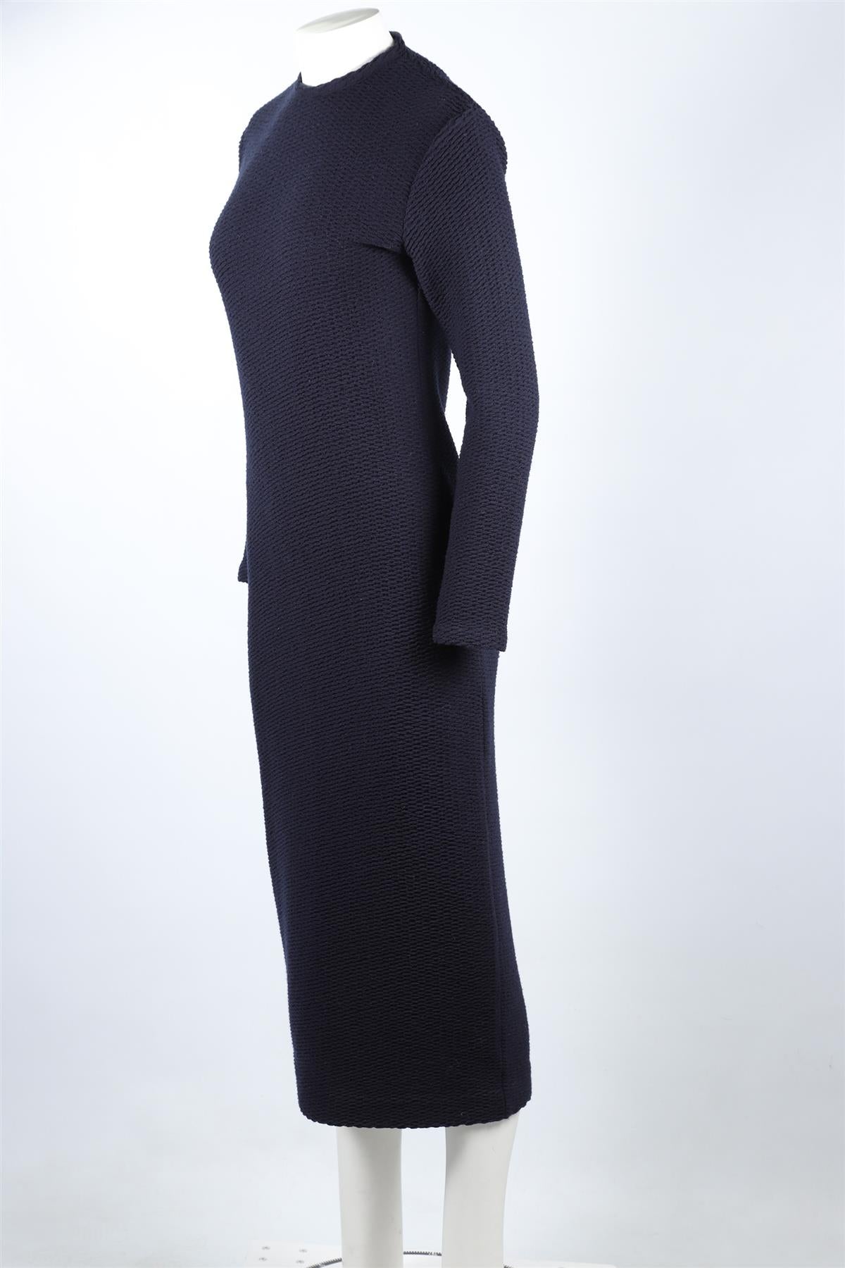 GIULIVA HERITAGE NAVY WOOL MAXI DRESS IT 38 UK 6