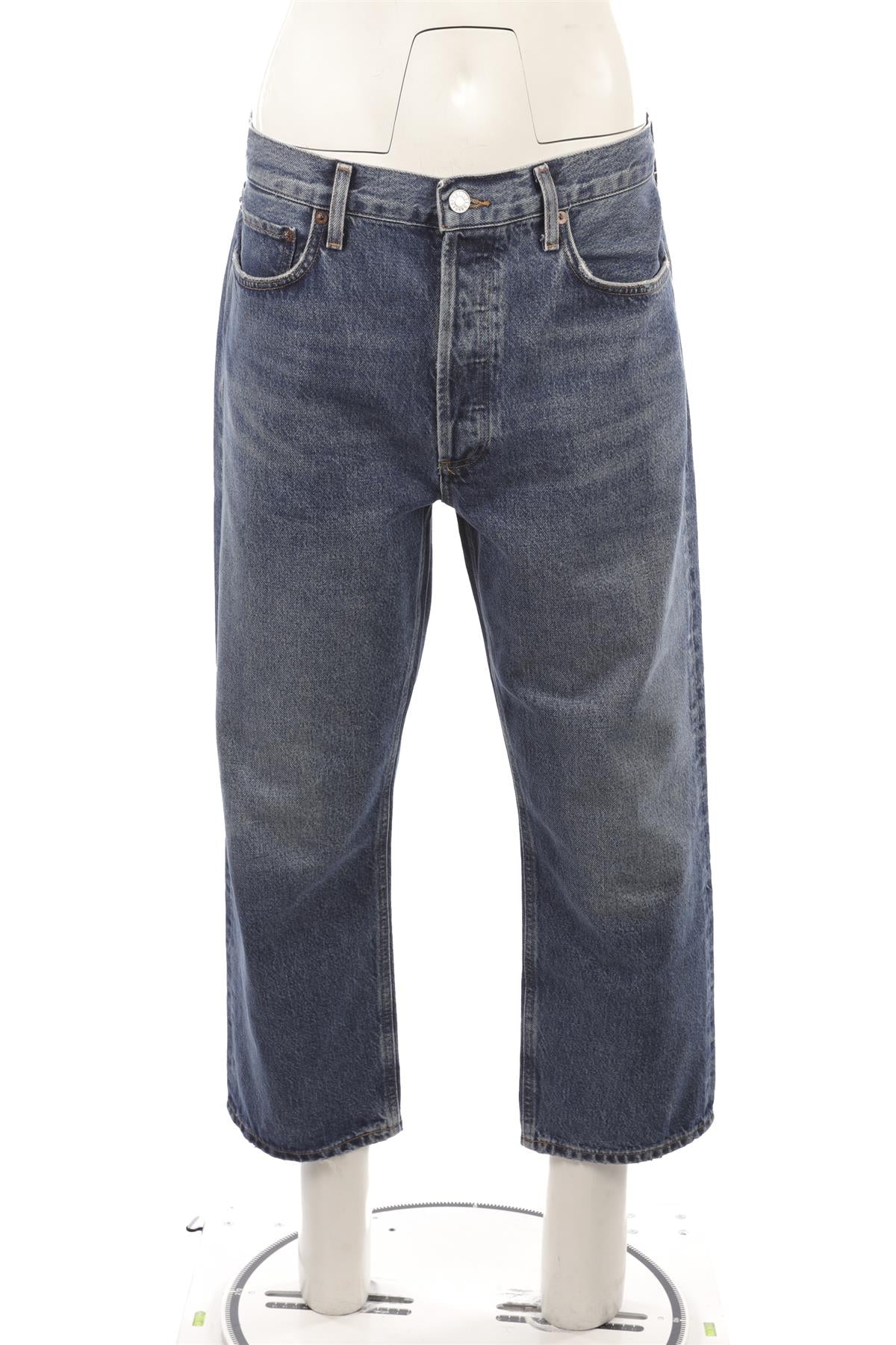 AGOLDE BLUE HIGH RISE STRAIGHT LEG JEANS W30