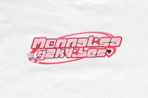 MONNALISA WHITE KIDS GIRLS COTTON T-SHIRT 8 YEARS