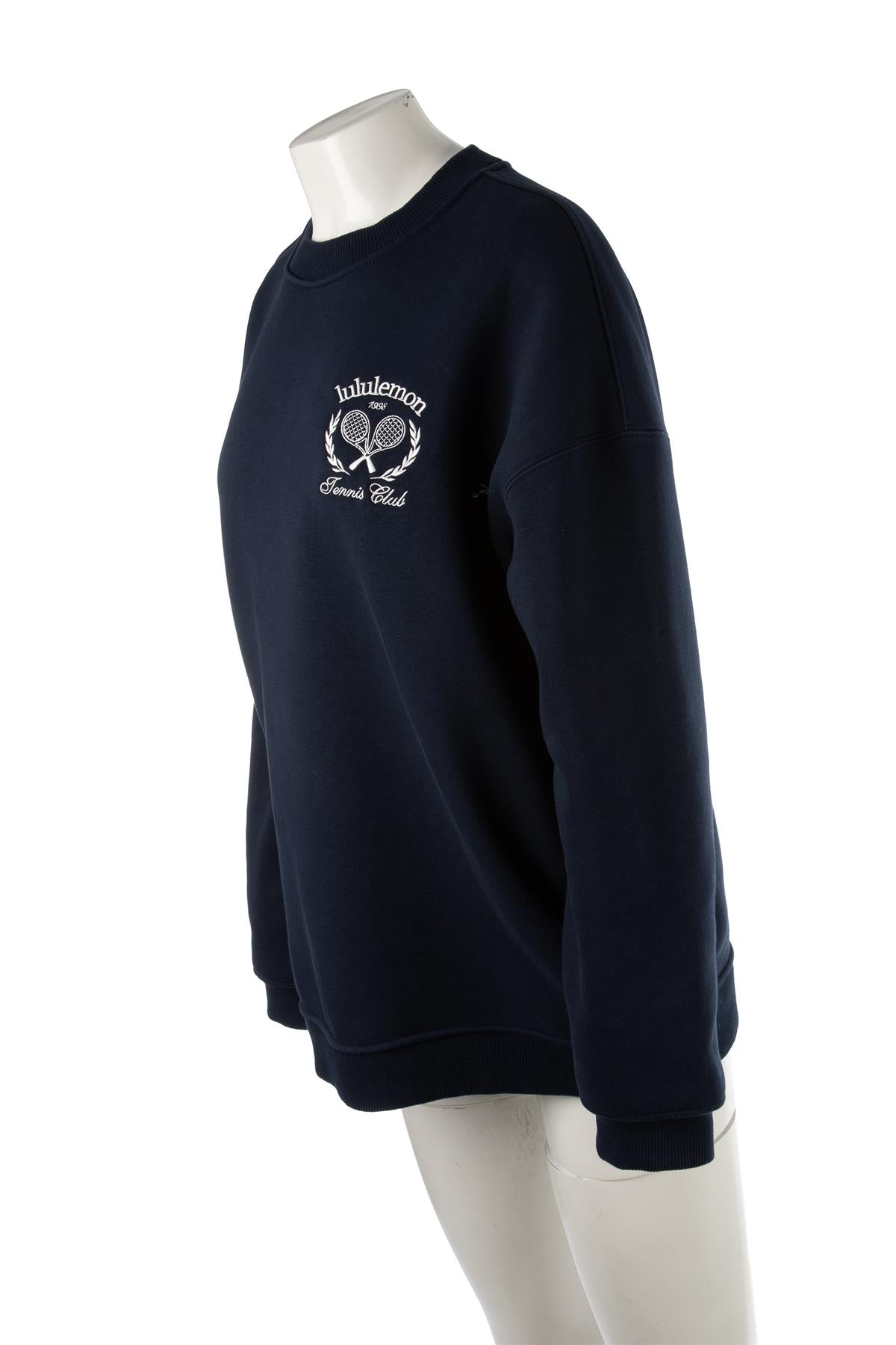 LULULEMON NAVY COTTON SWEATSHIRT MEDIUM