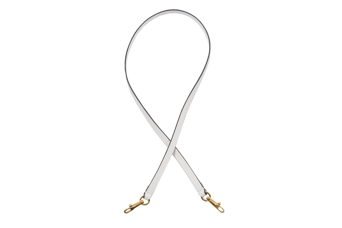 VALENTINO WHITE LEATHER SHOULDER STRAP