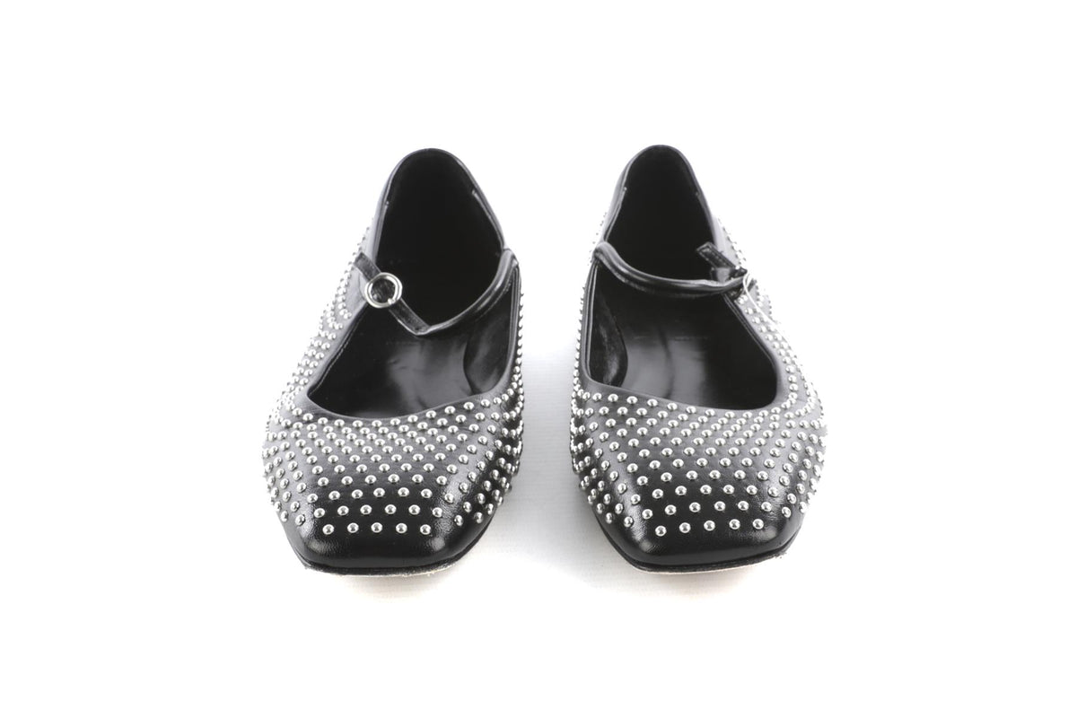 Aeyde Black Leather Ballet Flats EU 39 UK 6 US 9