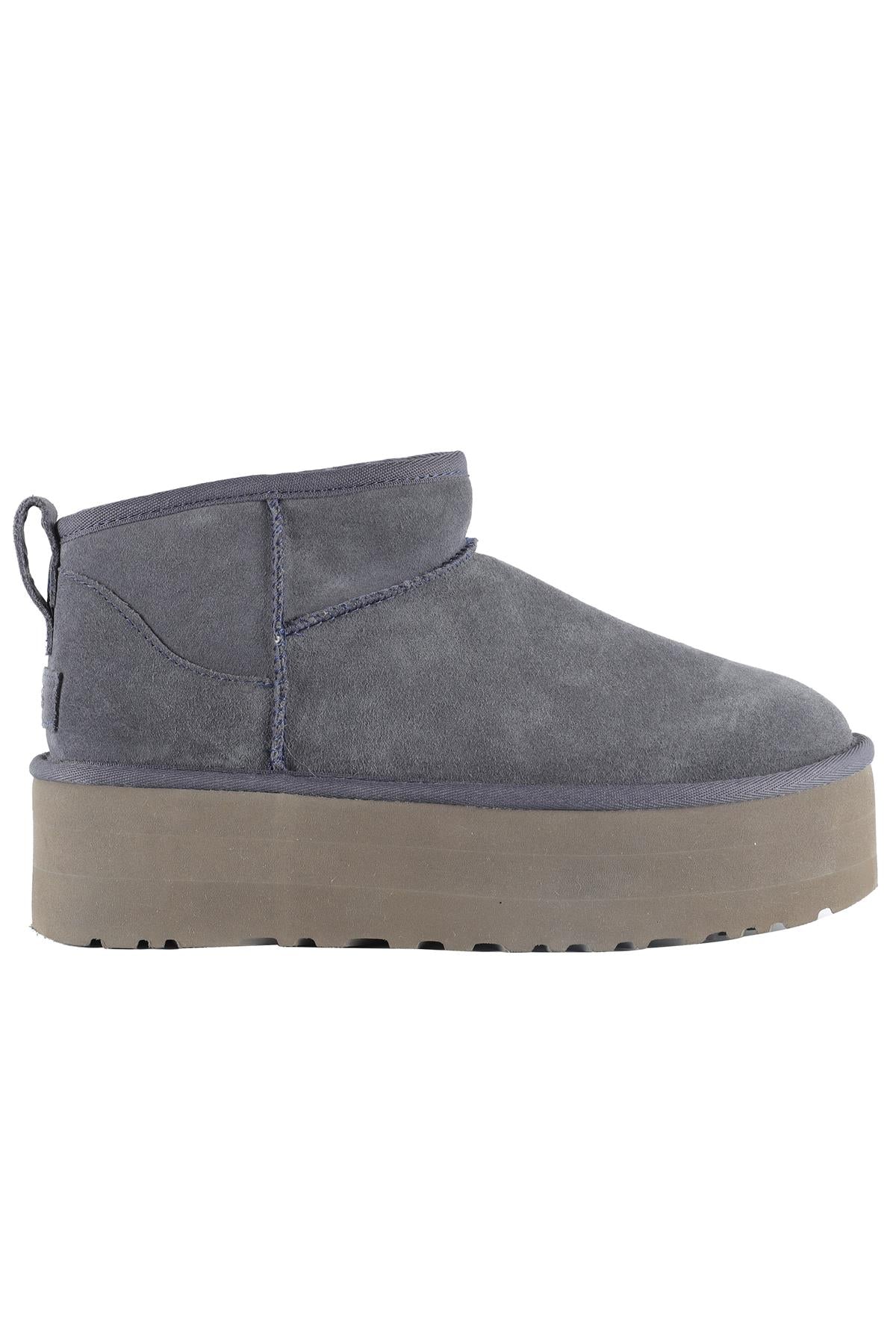 UGG NAVY SUEDE PLATFORM ANKLE BOOTS EU 39 UK 6 US 8