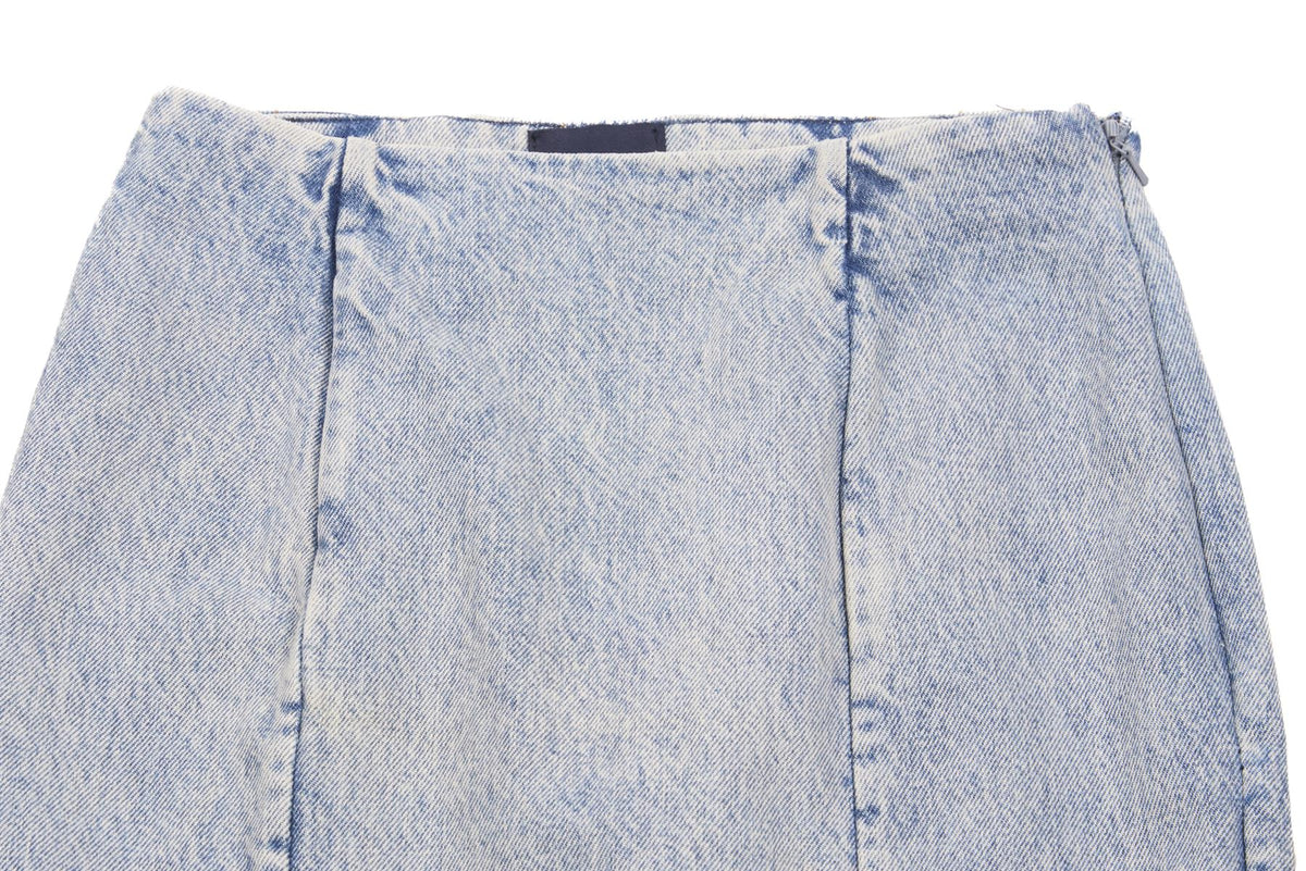 KHAITE BLUE DENIM MAXI SKIRT W24