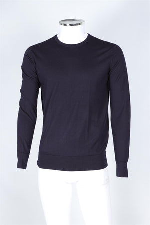 LORO PIANA NAVY MEN'S WOOL SWEATER IT 50 UK/US 40