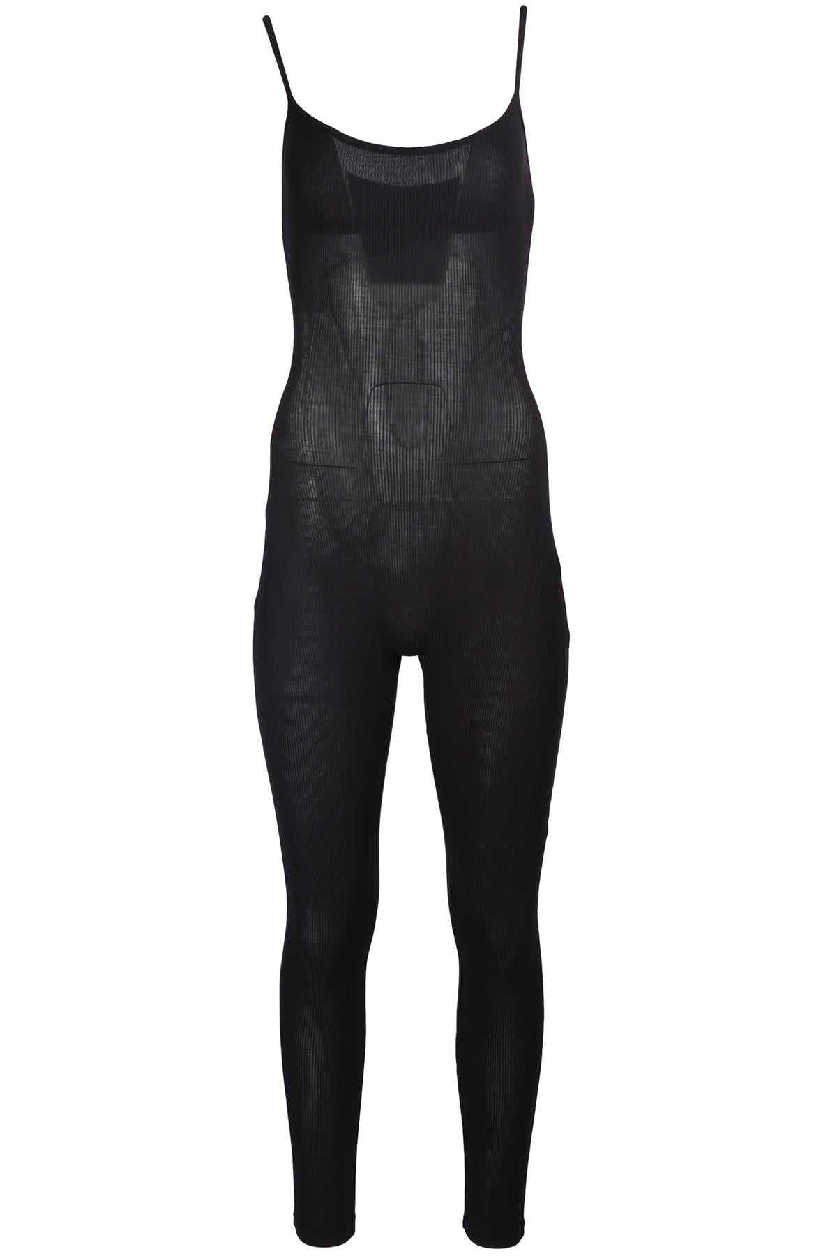 SKIMS BLACK JERSEY JUMPSUIT XXSMALL