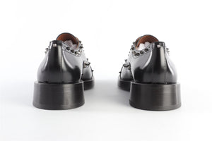 VALENTINO GARAVANI BLACK LEATHER OXFORD SHOES EU 40 UK 7 US 10