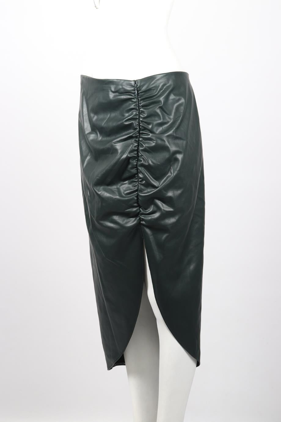 VERONICA BEARD FAUX LEATHER MIDI SKIRT US 10 UK 14
