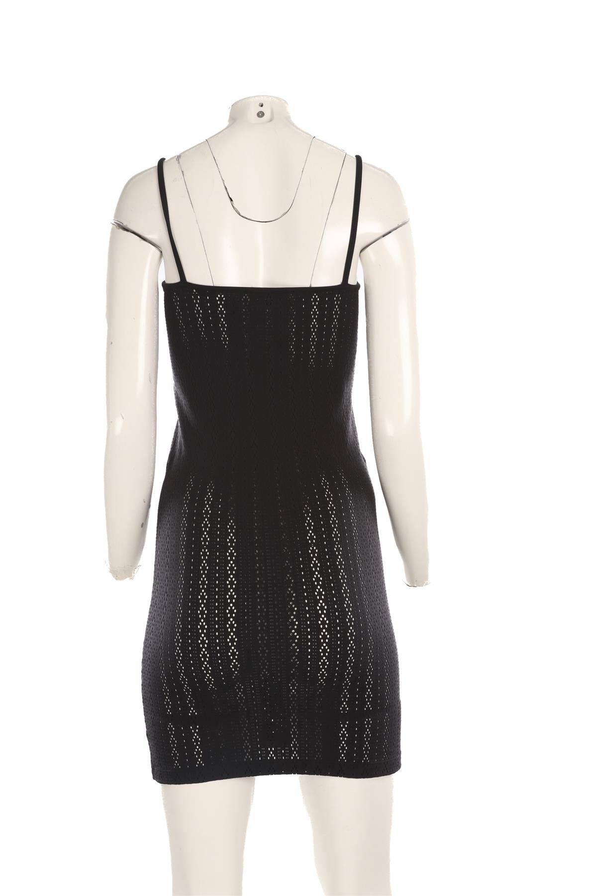 FENDI BLACK JERSEY MINI DRESS SMALL