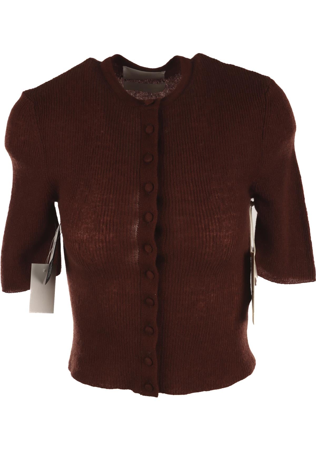 CITIZENS OF HUMANITY BROWN WOOL CARDIGAN XSMALL