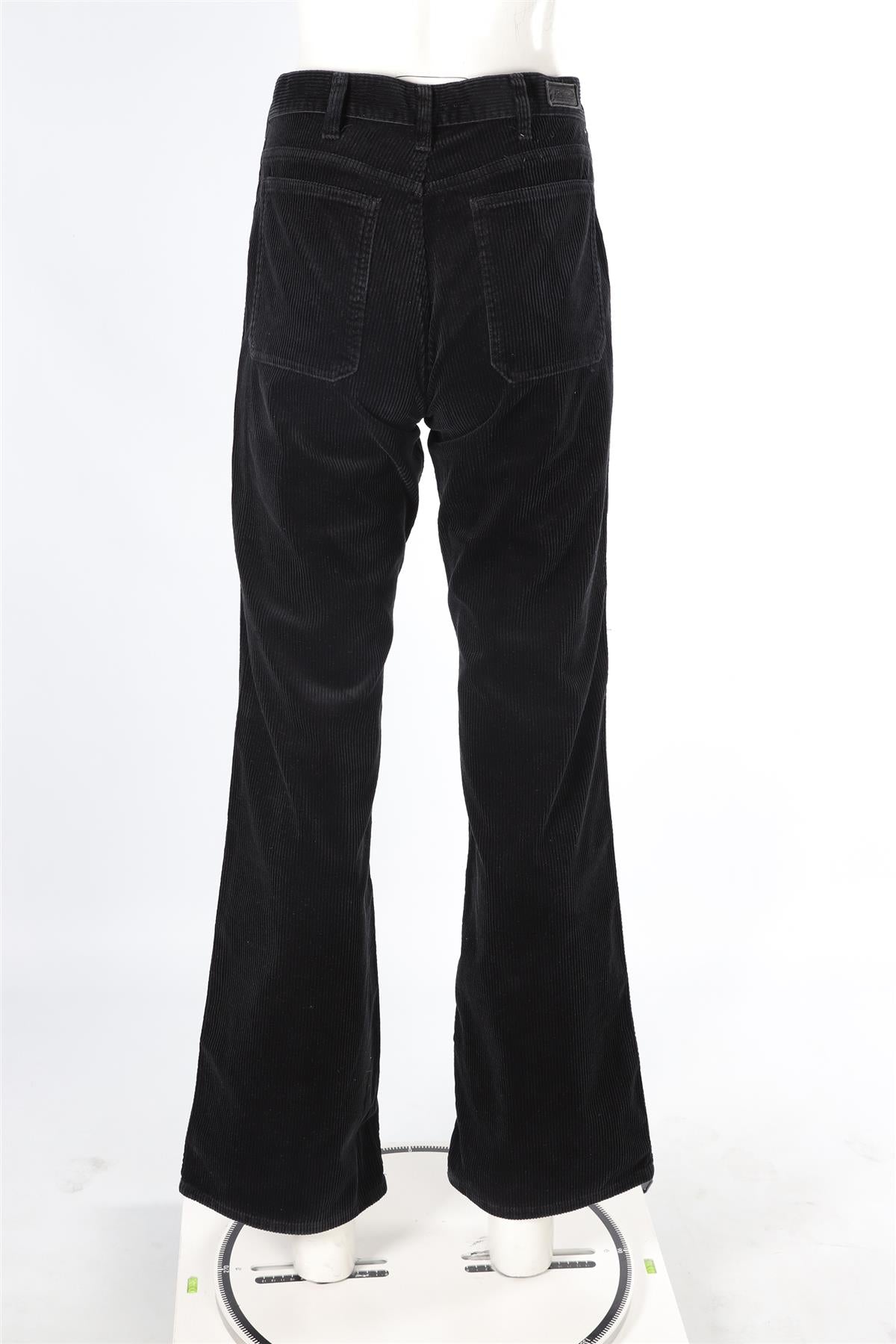POLO RALPH LAUREN BLACK CORDUROY FLARED PANTS US 6 UK 10