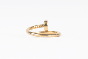 CARTIER GOLD JUSTE UN CLOU SMALL 18K YELLOW GOLD RING 47MM