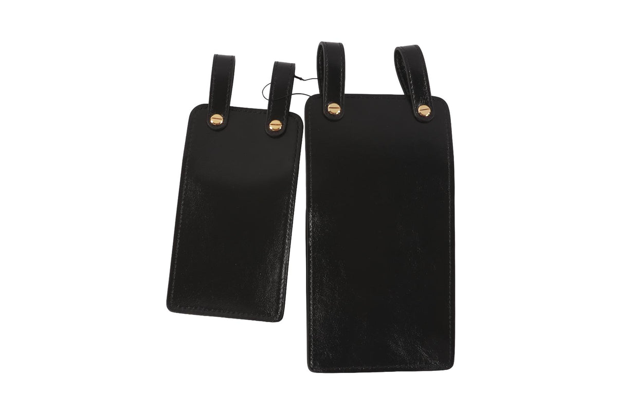 FENDI BLACK UTILITY LEATHER BELT BAG