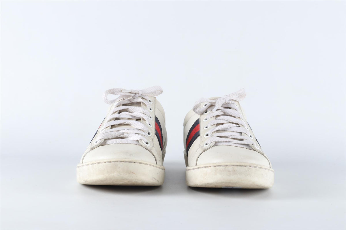 GUCCI WHITE ACE LEATHER SNEAKERS EU 38 UK 5 US 8