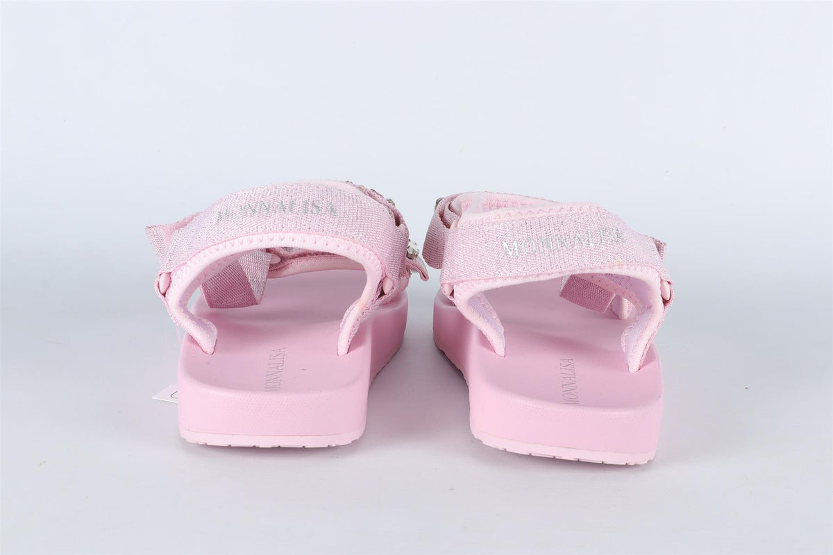 MONNALISA PINK RUBBER SANDALS EU 36 UK 3.5 US 4.5