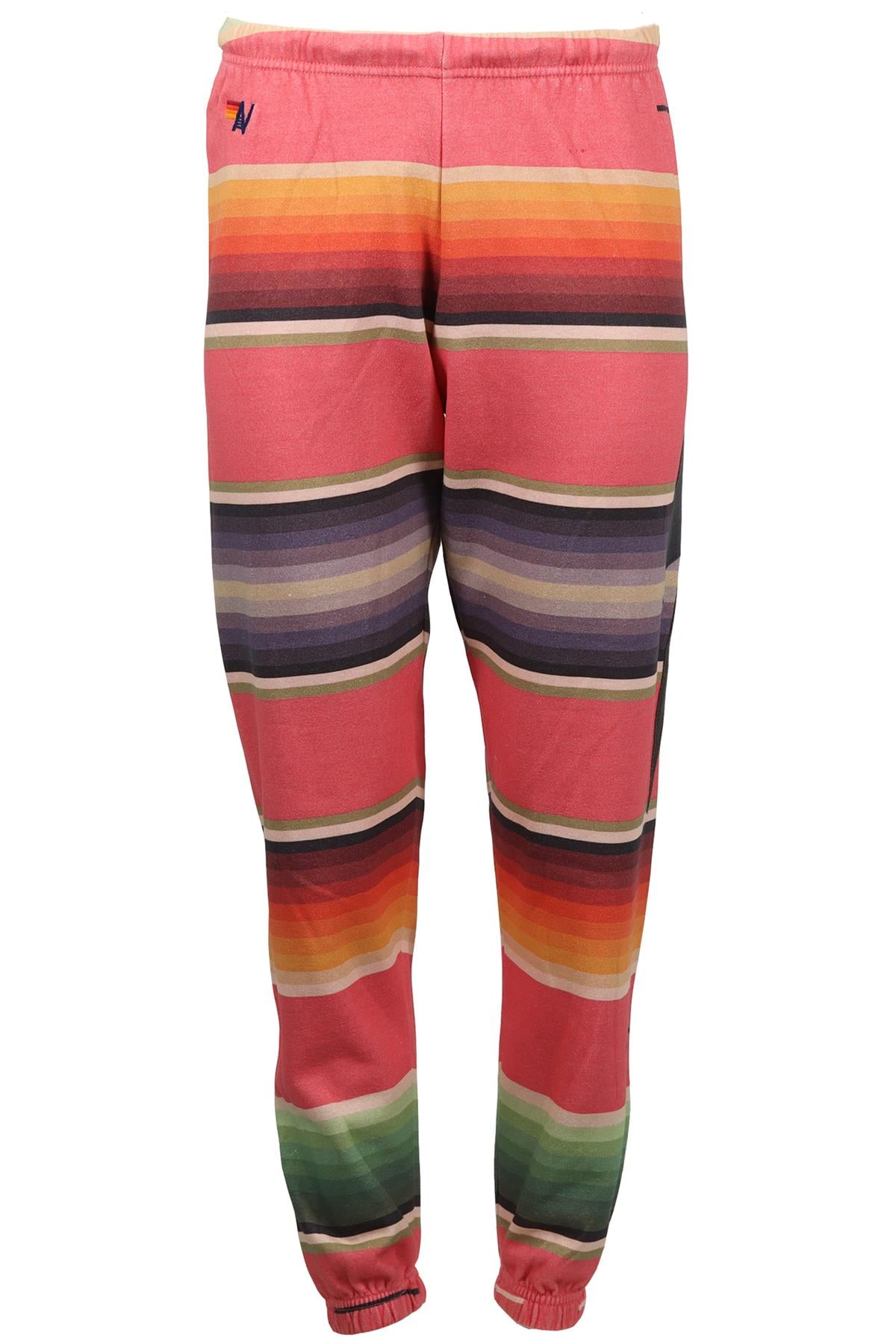 AVIATOR NATION COTTON BLEND TRACK PANTS SMALL