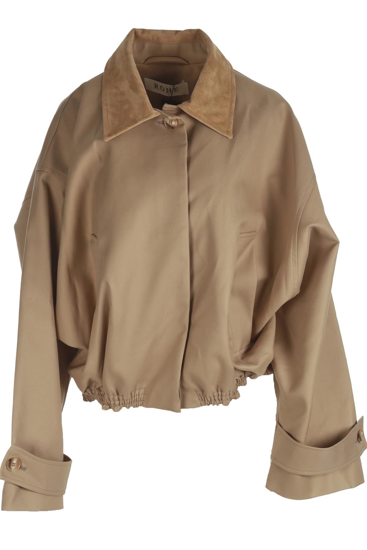 ROHE BEIGE COTTON JACKET UK 16