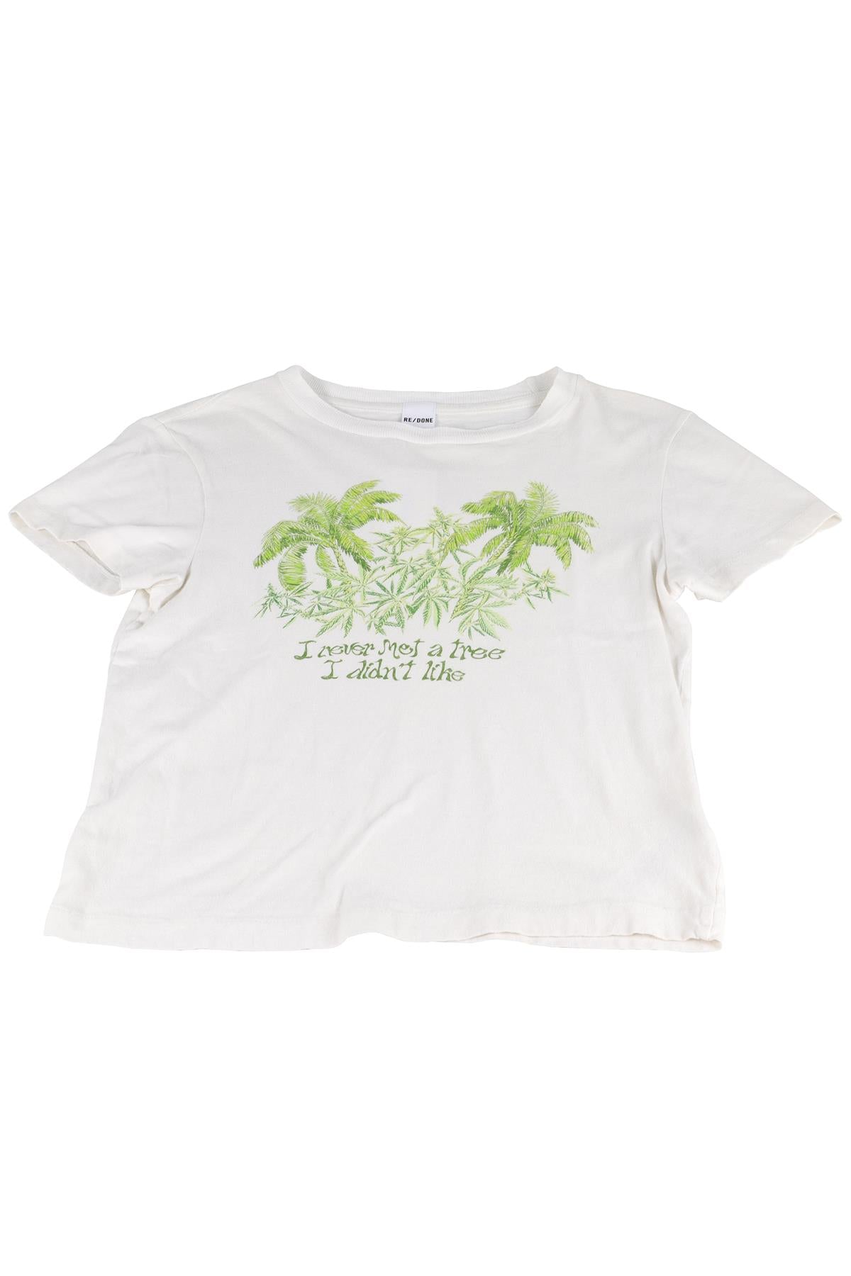 RE/DONE WHITE COTTON T-SHIRT SMALL
