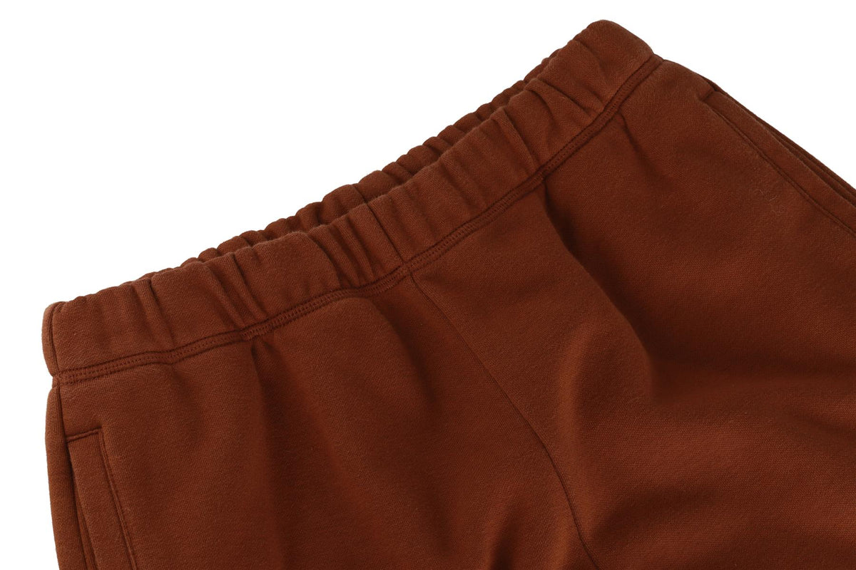 SKIMS BROWN COTTON TRACK PANTS XXSMALL