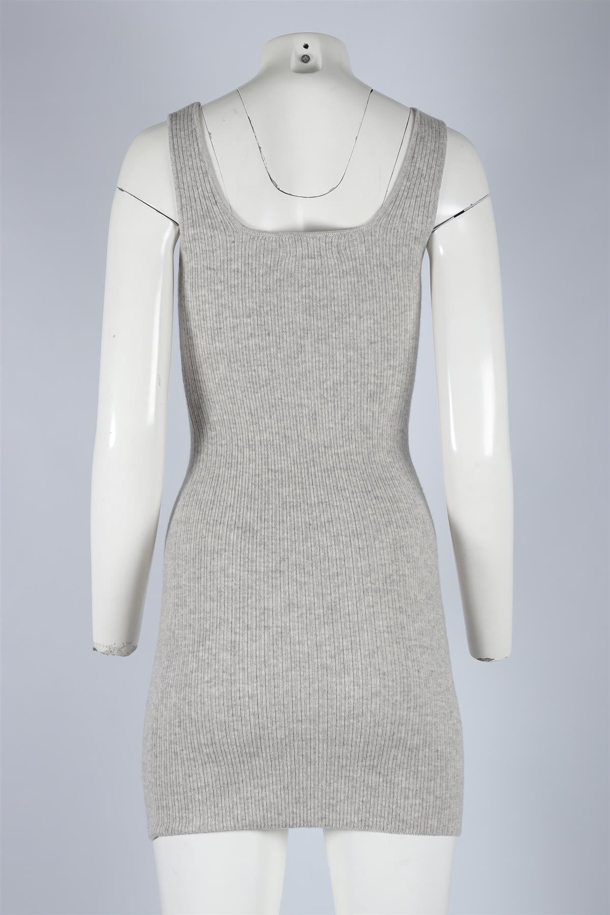 SABLYN GREY CASHMERE MINI DRESS XSMALL