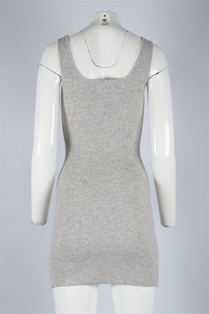 SABLYN GREY CASHMERE MINI DRESS XSMALL
