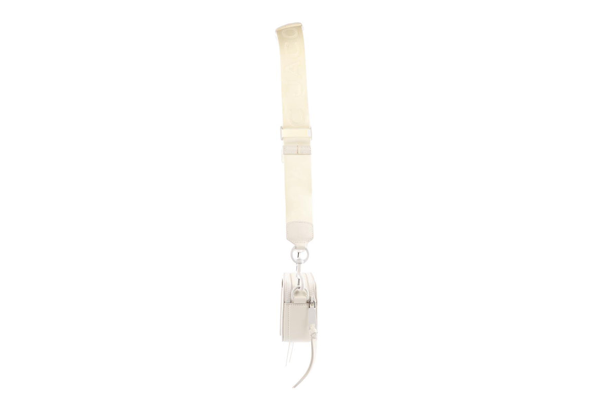 MARC JACOBS WHITE SNAPSHOT LEATHER SHOULDER BAG