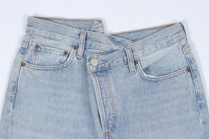 AGOLDE BLUE HIGH RISE STRAIGHT LEG JEANS W27 UK 8-10
