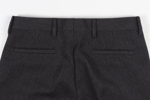 MIU MIU DARK GREY WOOL CROPPED TROUSERS IT 38