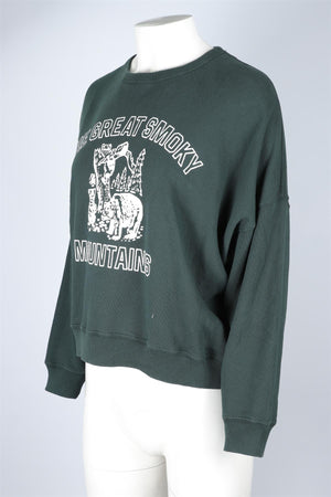 THE GREAT GREEN COTTON SWEATSHIRT UK 8