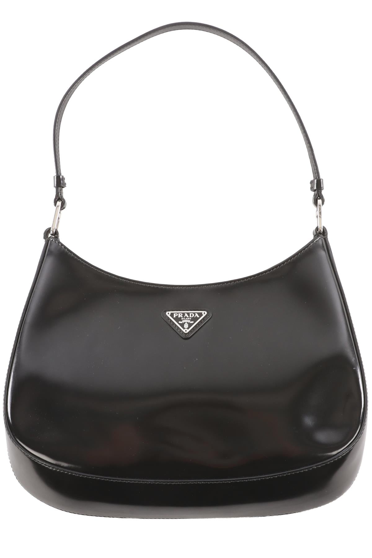 PRADA BLACK CLEO LEATHER SHOULDER BAG