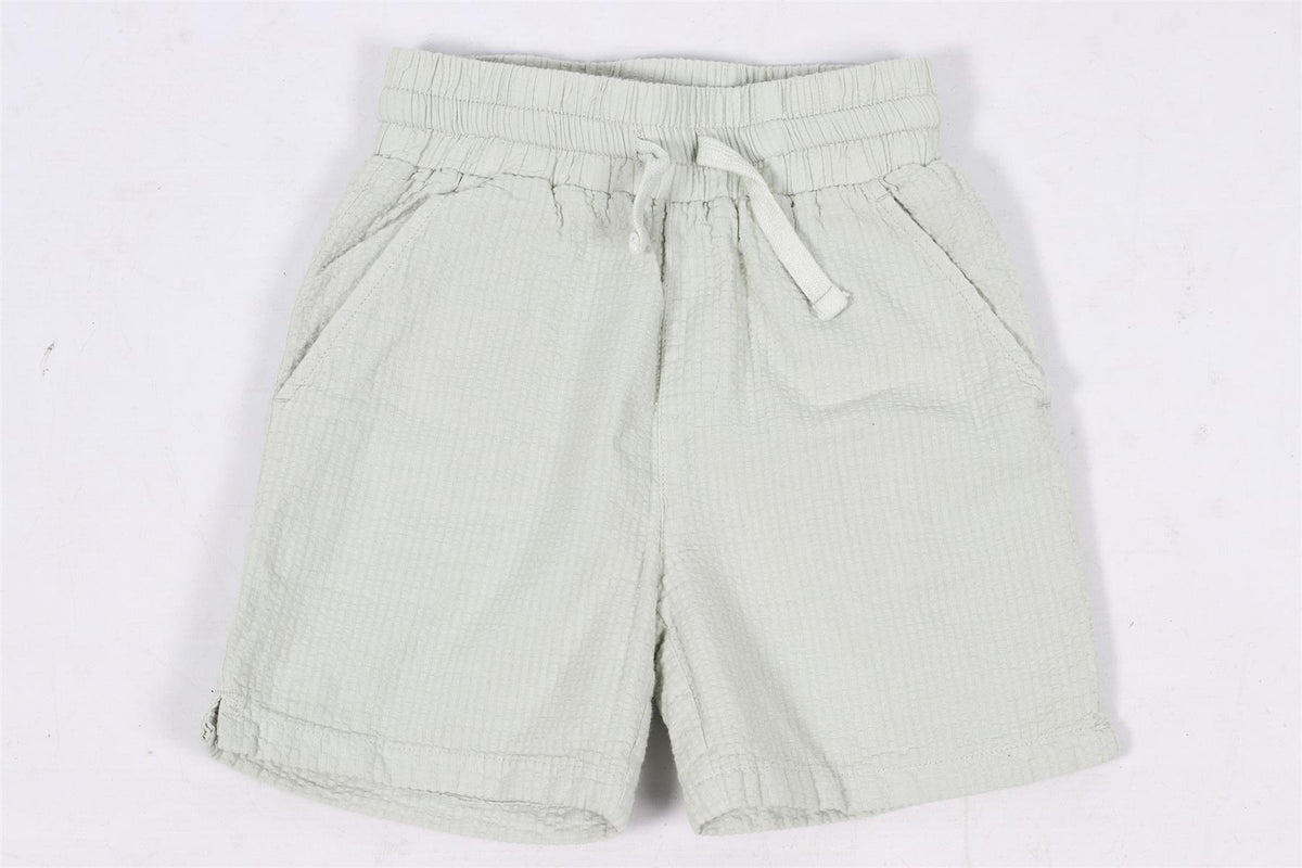 KITH GREEN KIDS BOYS COTTON SHIRT AND SHORTS SET 6-7 YEARS