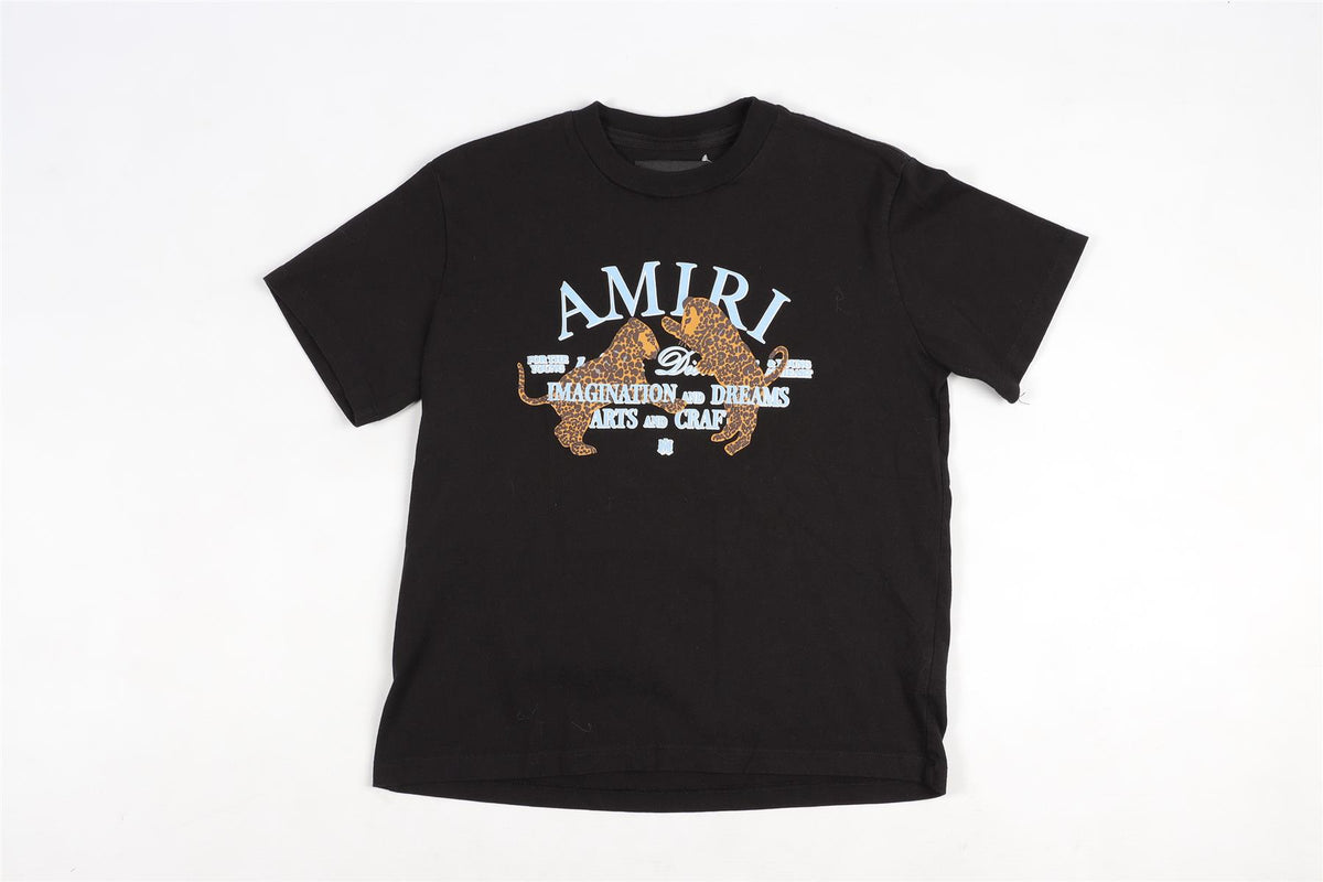 AMIRI BLACK KIDS BOYS COTTON T-SHIRT 10 YEARS