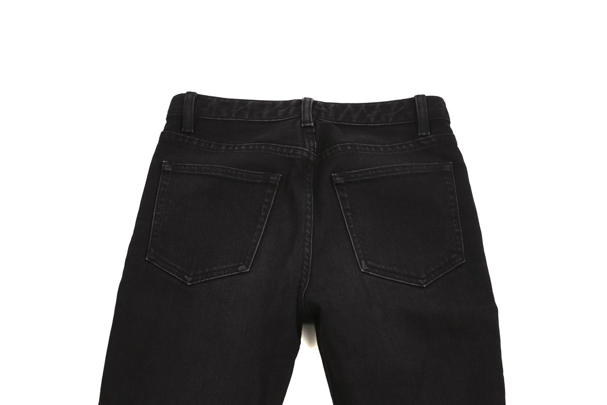 THE ROW BLACK HIGH RISE BOOTCUT JEANS US 0 UK 4