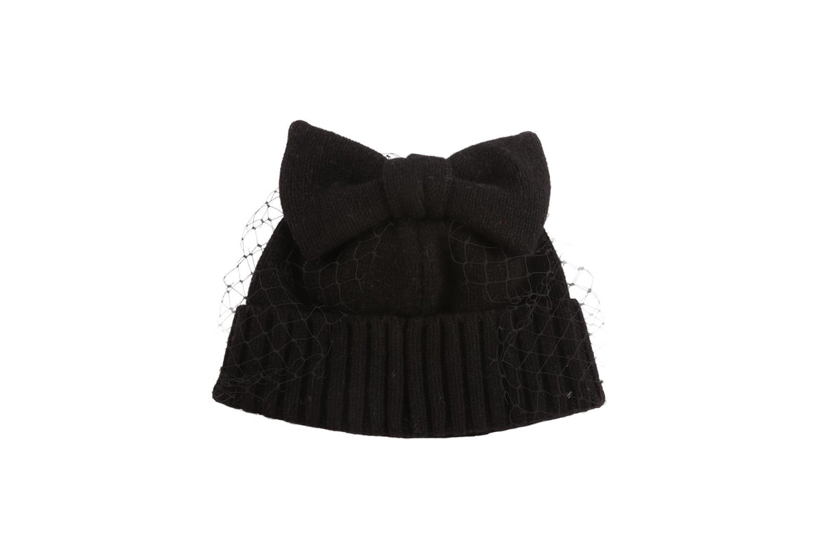 CA4LA BLACK WOOL BEANIE