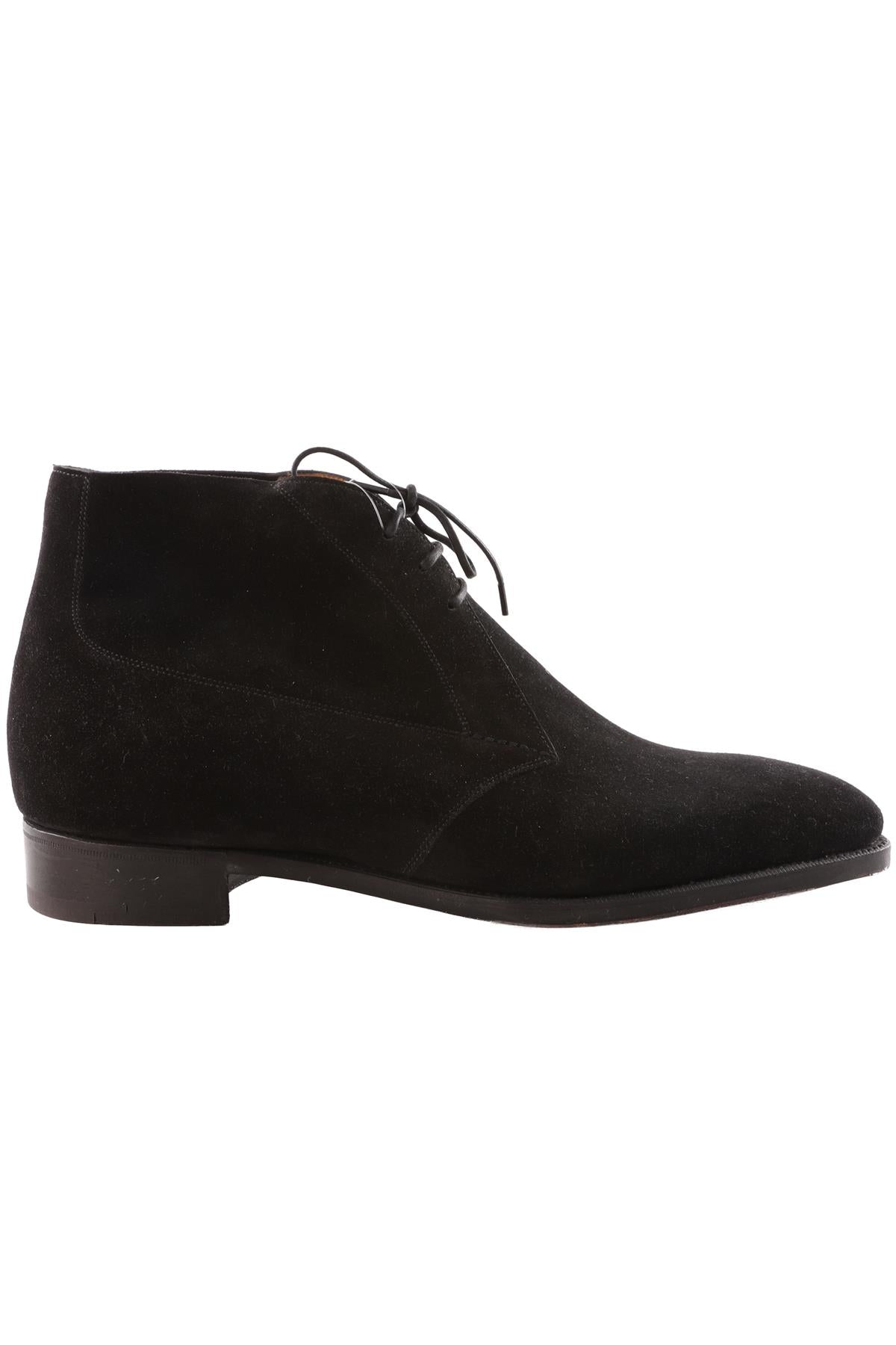 GAZIANO & GIRLING BLACK MEN'S SUEDE ANKLE BOOTS UK 8 EU 42 US 9