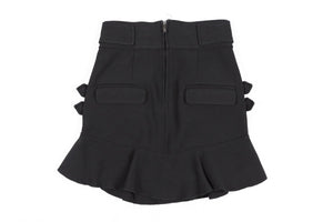 ISABEL MARANT BLACK WOOL SKIRT FR 36 UK 8