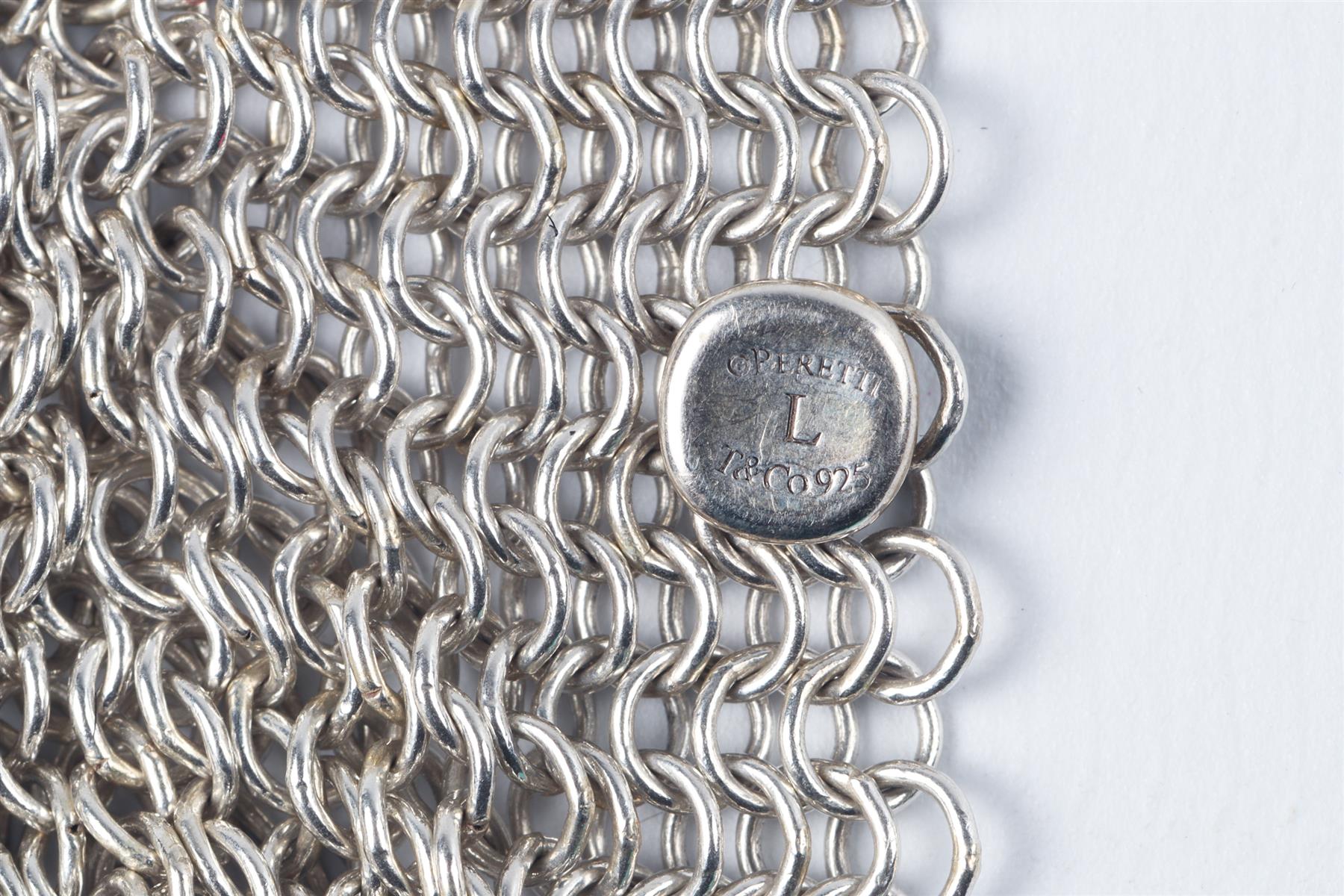 TIFFANY & CO. + ELSA PERETTI STERLING SILVER CHAINMAIL BRACELET