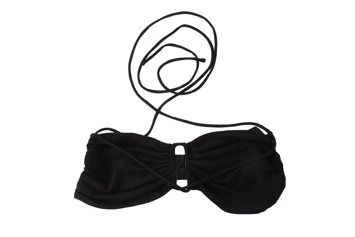 MAGDA BUTRIM BLACK BIKINI TOP UK 10