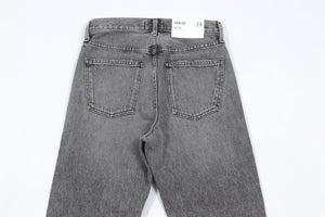 AGOLDE GREY HIGH RISE STRAIGHT LEG JEANS W24 UK 6