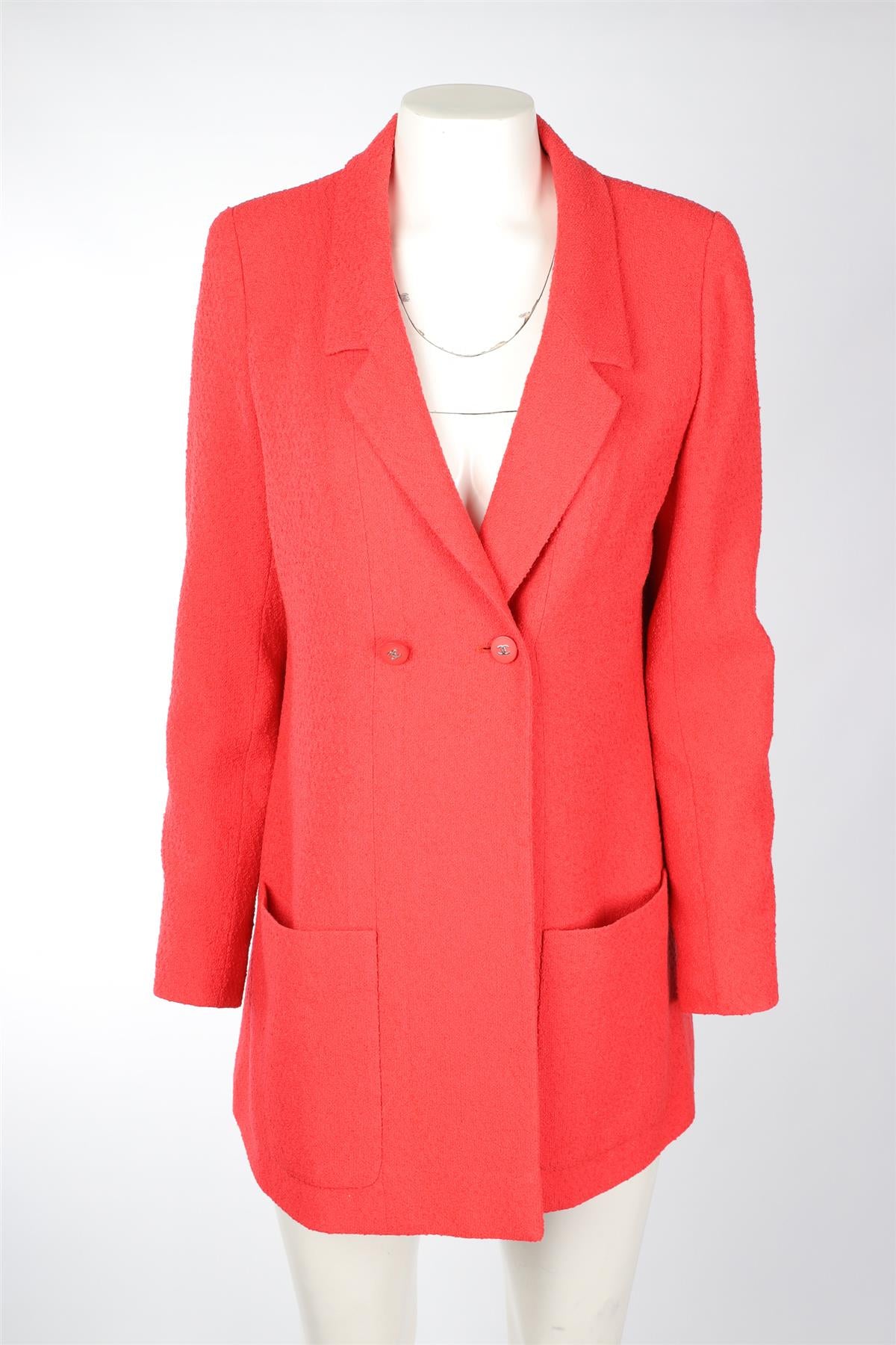 CHANEL PINK 1996 COTTON BLAZER SMALL/MEDIUM
