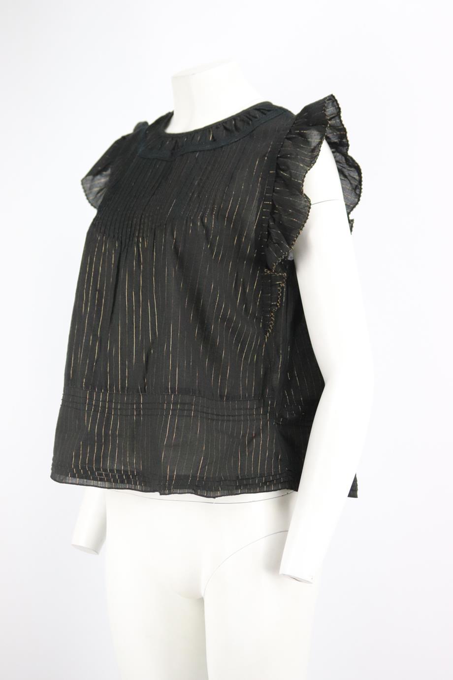POUPETTE ST BARTH STRIPED COTTON TOP MEDIUM