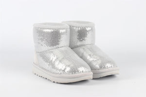 UGG SILVER GIRLS BOOTS UK 9 EU 27.5 US 10