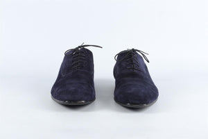 CHRISTIAN LOUBOUTIN NAVY MEN'S SUEDE LOAFERS EU 45 UK 11 US 12